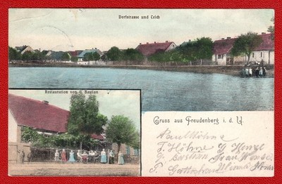 Alte AK Color Freudenberg Beiersdorf Mark  gel. 1904   #118 H