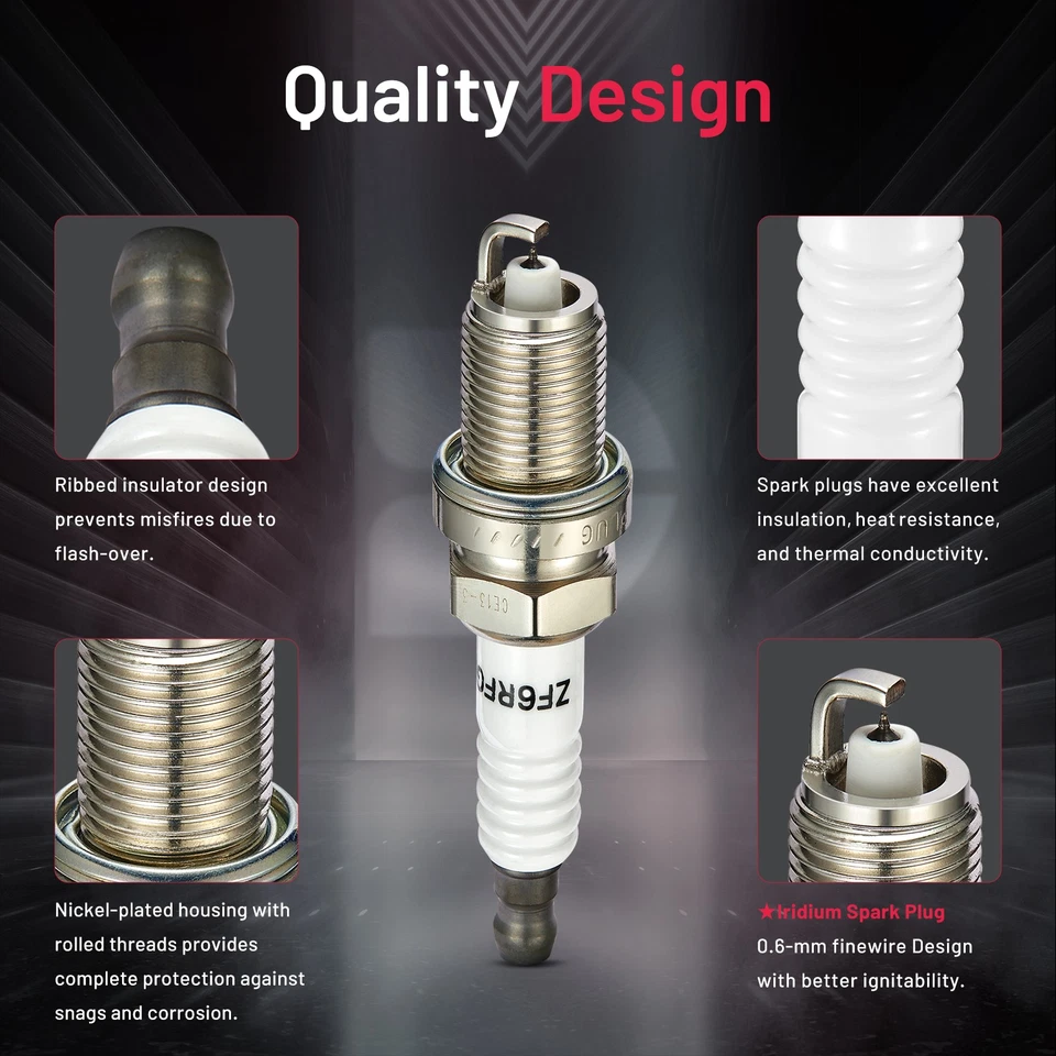 Juego de 6 bujías de iridio 5358 para BMW X5 2001-2005 3,0 L l6 Foto 2 de 4