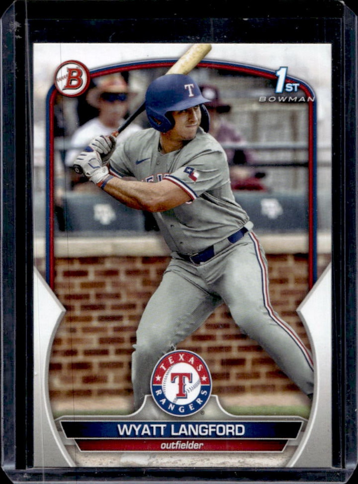 2023 Bowman Draft Wyatt Langford 1st Prospect #BD-106 Rangers