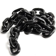 Alfa Logistik Stahlkette Meterware - Metallkette Schwarz - Eisenkette