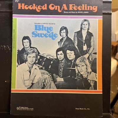 Blue Suede Sheet Music Hooked On A Feeling Piano Guitar Voice 1968