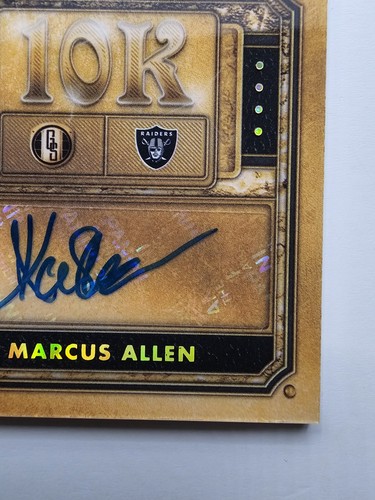 2023 Gold Standard Marcus Allen 10K Auto #/25 Raiders - Bild 5 von 10