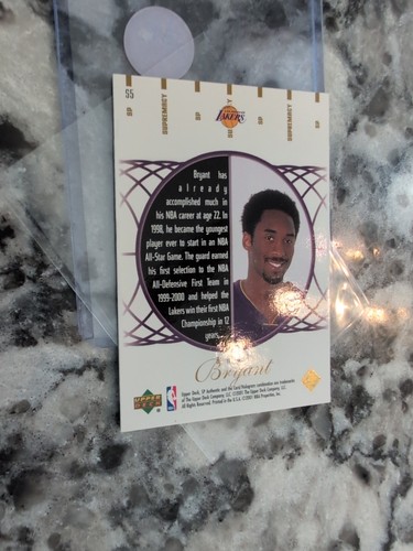 2000-01 SP Authentic Supremacy #S5 Kobe Bryant Holo Refractor Like Insert Card - Picture 14 of 14