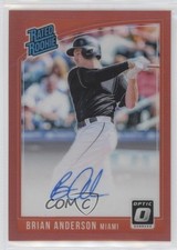 2018 Panini Donruss Optic Red Prizm 48/50 Brian Anderson #RRS-BA Auto 2t9