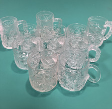 McDonald  s Batman Forever Clear Glass Mug Lot Of 10