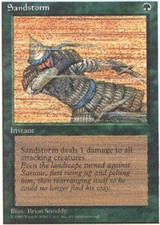 NM-Mint, English MTG Regular Sandstorm Alternate Fourth Edition Magic the Gather