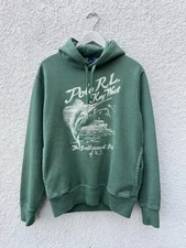 Polo Ralph Lauren Men's SZ S Embroidered Fleece Hoodie Key West Green $248