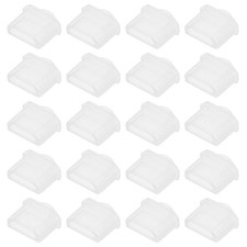 Silicone Micro Male Port Anti-Dust Stopper Cap Cover Transparent 20pcs