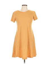 Uniqlo Women Orange Casual Dress L