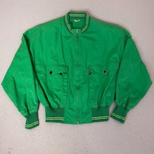 Gianni Versace Green Bomber Jacket Yellow Str...