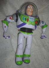 VINTAGE Think Way Toys 12" BUZZ LIGHTYEAR Figure Disney Pixar Signature VTG~EUC
