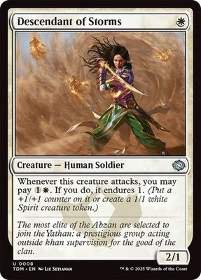 Magic the Gathering Descendant of Storms NM Tarkir DragonstormMtG