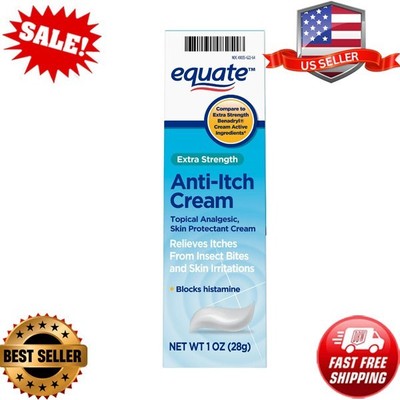 Equate Extra Strength Anti-Itch and Skin Protectant Cream Diphenhydramine HCl 2%