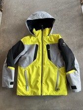Obermeyer Boys Gray Black Yellow Ski Jacket Large 14-16