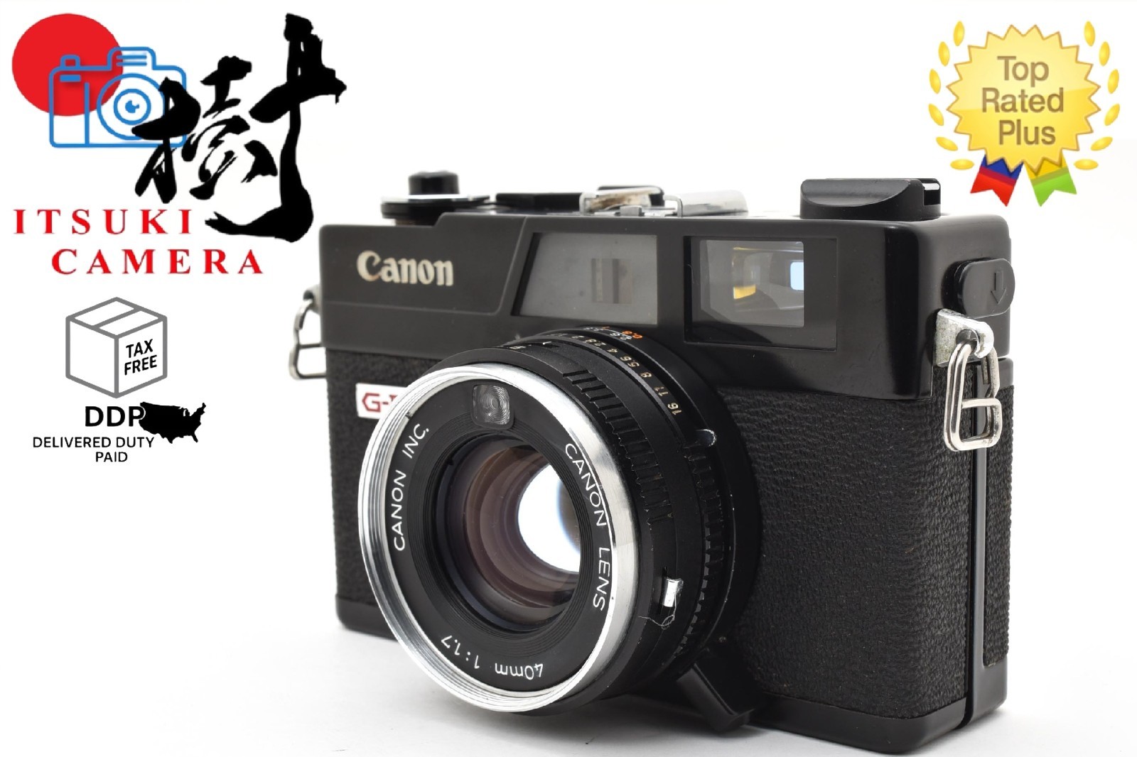 Canon Canonet QL17 Giii Black Exc+5 35mm Film Rangefinder Camera From JAPAN