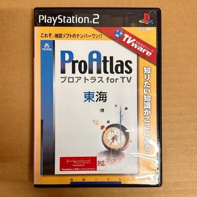 Pro Atlas for TV Tokai PS2 PlayStation 2 Japan Import Tested Map Software