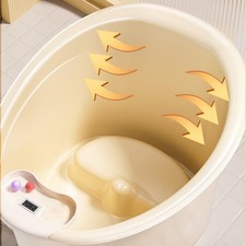 Baby Bath Bucket Sitting up with Support Seat Anti Slip Baby Shower Bucket Kids