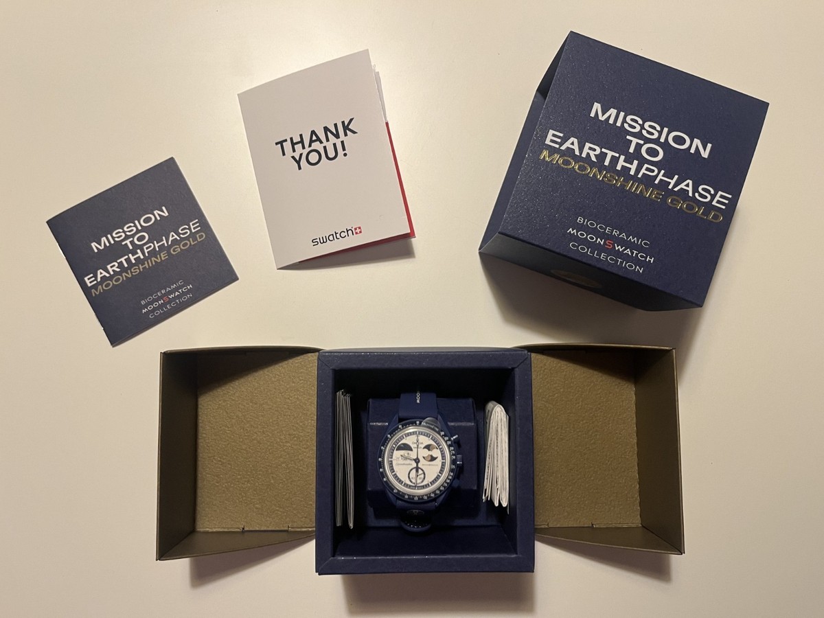 Omega × Swatch MoonSwatch Mission to Earthphase Moonshine Gold