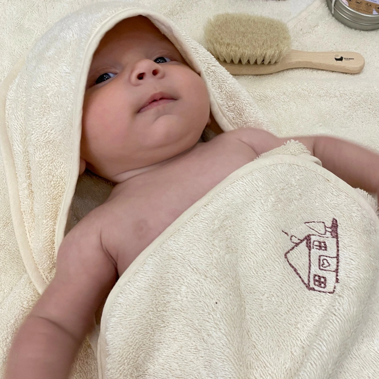 Organic Baby Cotton Hooded Towel - Cosy Cuddles
Opens in a new window or tab