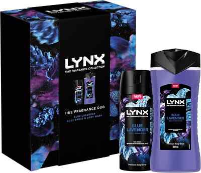 LYNX Fine Fragrance Collection Blue Lavender Duo Deodorant Gift