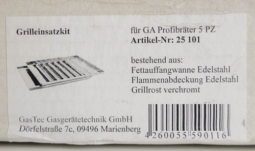 Grillrost Flammabdeckung Fettauffangwanne Set für Gasbräter Gastrobräter Grill - Bild 9 von 9
