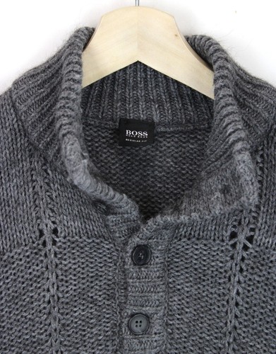Hugo Boss Regular Fit Mugen Black Label Pullover Herren Groß Alpaka Wollmischung - Bild 4 von 9