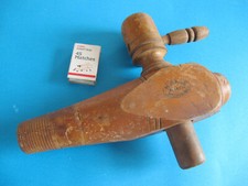 Original Large Wooden Cellar Wine Barrel Tap Maker: H Gage Melbourne 