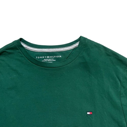 NWT Tommy Hilfiger Mens Flag Logo All Cotton Regular Fit Long Sleeve T-Shirt Tee - Picture 7 of 37