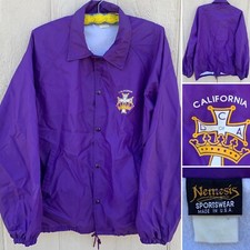Vintage California C D Of A Windbreaker Jacket Catholic Daughters America Xl Xxl