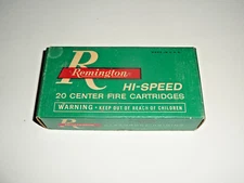 Remington Hi Speed 308 Center Fire Cartridge Box with Insert Empty Vintage