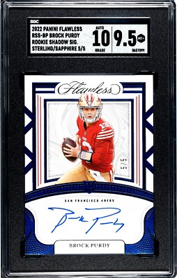 2022 Flawless Rookie Shadow Signatures Efoilution Auto #RSS-BP Brock Purdy RC /5