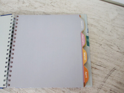 UNDATED Spiral Bound Hallmark Note Book, Weekly Planner, Monthly