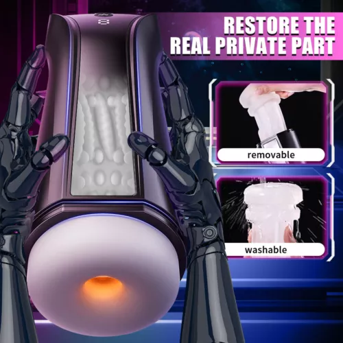 Lubricants Male Masturbaters Automatic HandsFree Rotating Thrusting Stroker Cup - Bild 7 von 8