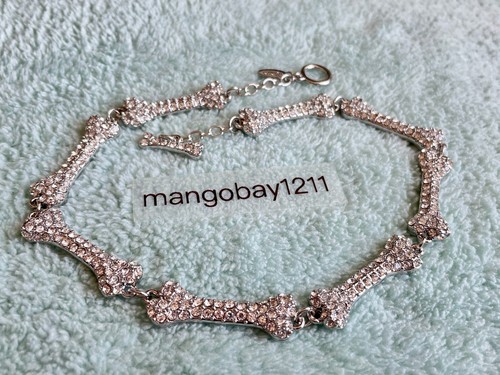 Vivienne Westwood Silver Crystal Bone Choker Necklace - Picture 3 of 4