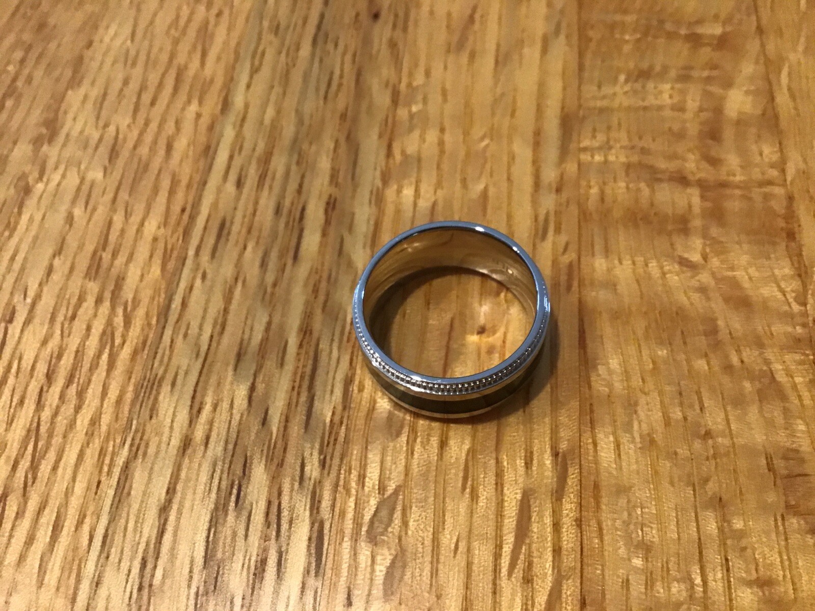 Zales Stainless Steel Carbon Fiber Men's Ring Size 9.0 eBay