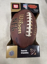 Wilson NFL Football Official Size Composite Leather NIB Ultra Grip Promo Brown