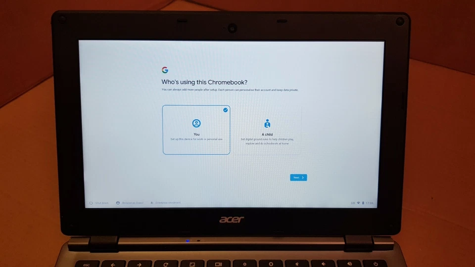 Acer Chromebook C730-C8T7 11.6" 2 GB Webcam 16 GB SSD Chrome OS & PSU #2 - Image 4 of 4