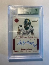 2014 Panini Flawless Inscriptions Ruby #5 Antonio Brown No. 2 of 15 rookie card