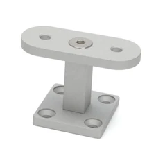 Aluminum Modern Straight Hand Rail Handrail Bracket Mount For Wood Newel Post US