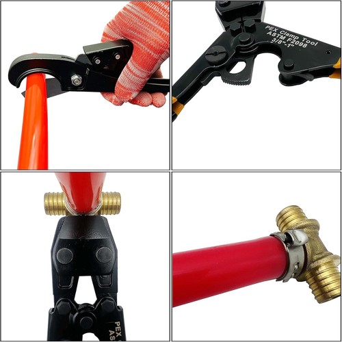Pipe Clamp Cinch Tool Crimping Tool Crimper for Stainless Steel Clamps from 3/8- - Picture 3 of 6