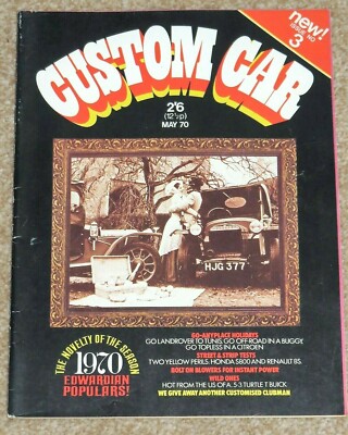 Custom Car Magazine May 1970 - T BUCKET, HONDA S800, RENAULT 8S, LAMBO MIURA