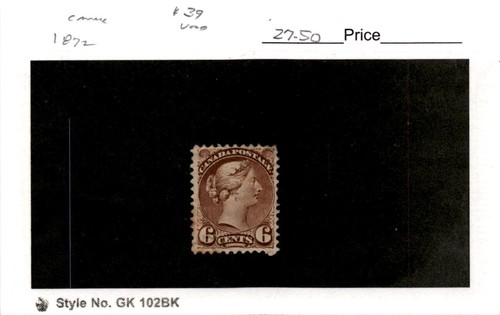 Canada, Postage Stamp, #39 Used, 1872 Queen Victoria (AC) - 第 1/2 張圖片