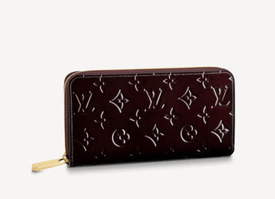 Louis Vuitton Zippy Wallet Monogram Vernis Amarante Red SLG NWT patent leather