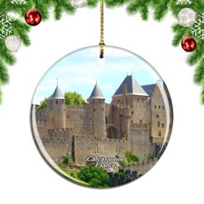 France Castle Carcassonne Christmas ornament city travel souvenir
