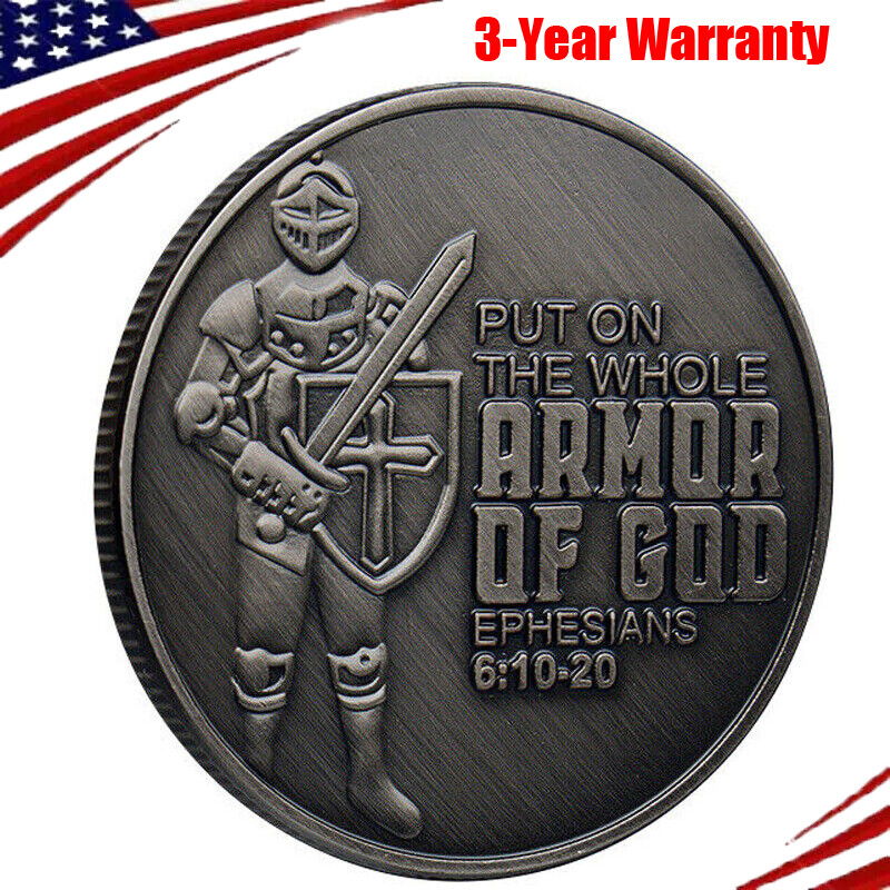 1PC Put on the Whole Armor of God Commemorative Collection Challenge Coin Gifts