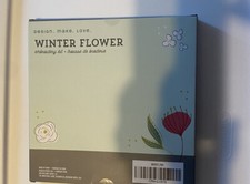 Craft Crush  Winter Flower Embroidery Kit  New Sealed