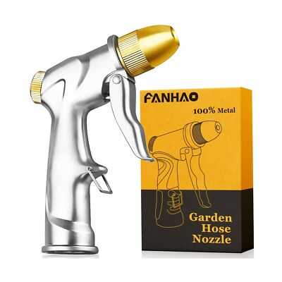 #ad FANHAO Upgrade Garden Hose Nozzle Sprayer 100% Heavy Duty Metal Handheld Wat... $30.29