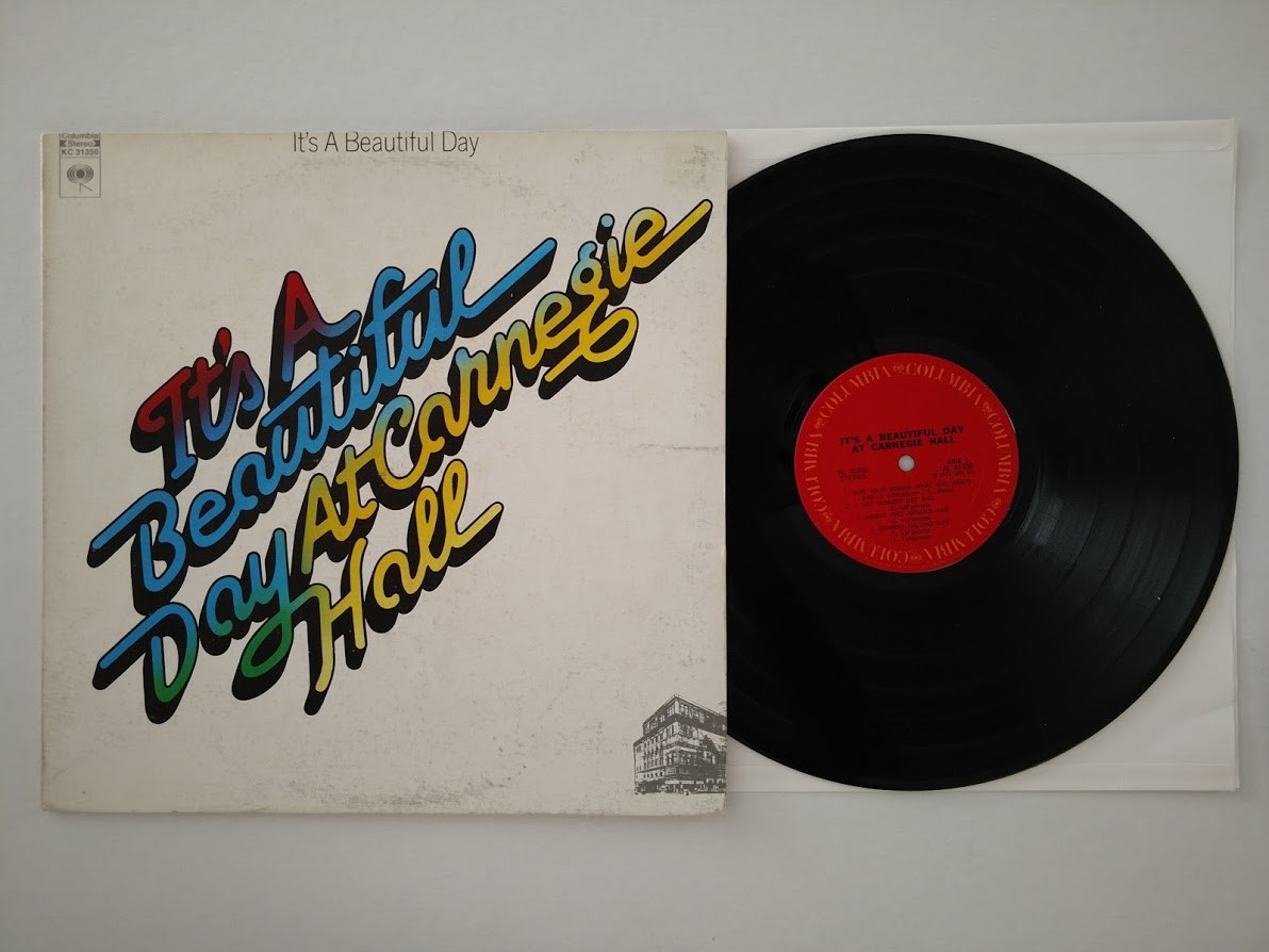 IT'S A BEAUTIFUL DAY LP AT CARNEGIE HALL CBS KC 31338 1ST PRESS PITMAN