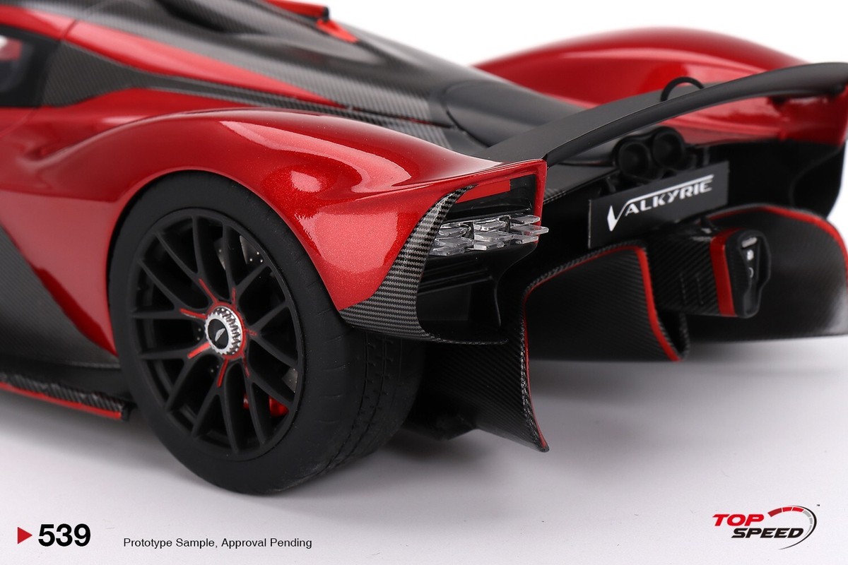 Top Speed 1:18 Aston Martin Valkyrie Hyper Red | eBay