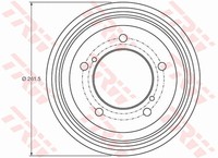 Bremstrommel Suzuki T. Carry/Jimny 1.3 16V/ 1.5 Ddis 98-